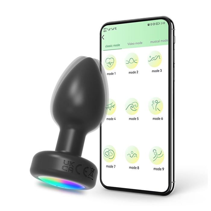 Vibrateur Plug Anal Vibrant Plug Anal Jouets Clignotants Avec
