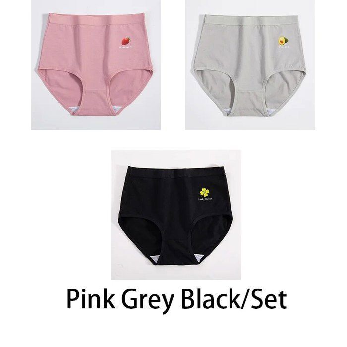 Culotte grande taille imprimée pour femmes ensemble de pièces sous vêtements en coton Lingerie