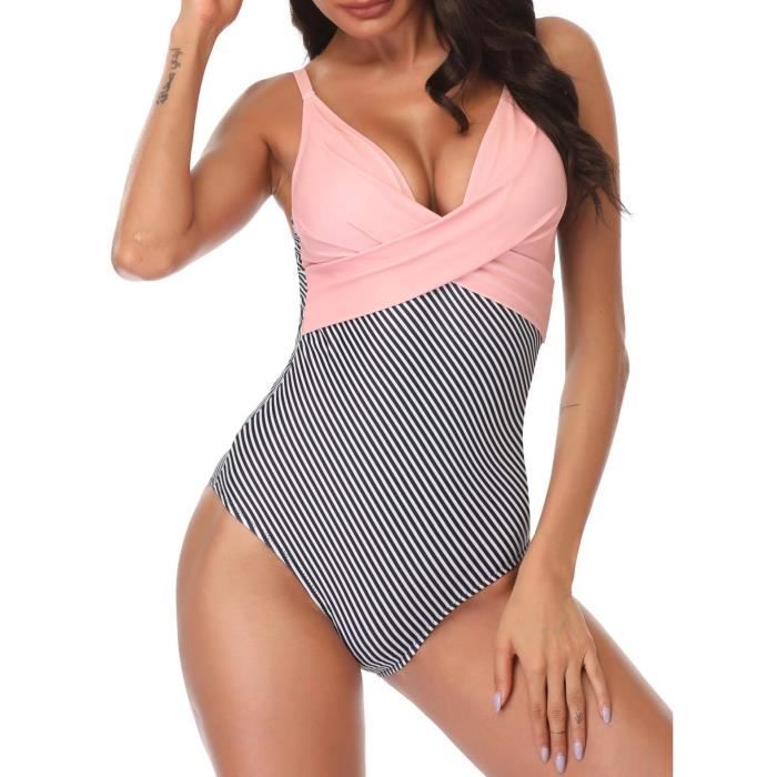 Maillot De Bain Bikini Ado Maillot De Bain Une Pi Ce Femme Ventre Taille Haute Maillot De Bain