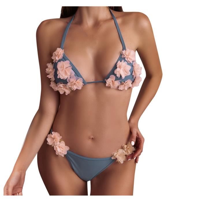 Maillot De Bain Nouveau Bikini P Tales Fendu Taille Haute