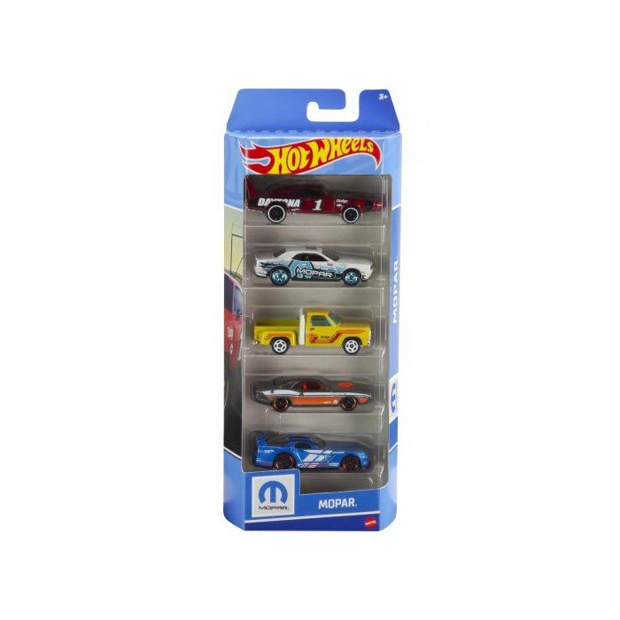 Coffret 5 Vehicules Hot Wheels Mopar Set Voitures Miniatures 1 Carte Tigre Jouet Enfant