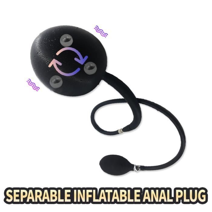 Stimulateur Plug Chapelet D Plug Grand Godemichet Anal Gonflable