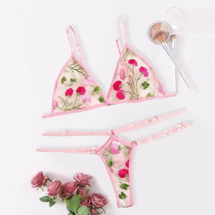Soutien Gorge Nouvelle Mode Sexy String String V Tements De Nuit Sous V Tements Lingerie Fleur