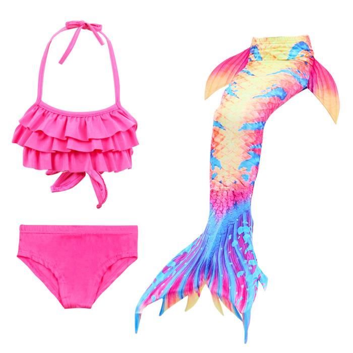 Maillot De Bain Queue De Sir Ne Bikini Mermaid Pi Ces Ensembles Rouge Cdiscount Pr T Porter