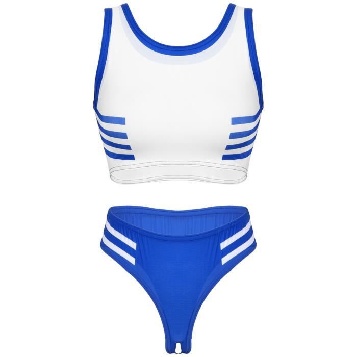 Ensemble Lingerie Sexy Femme Ouverte Entrejambe Costume Ecoli Re