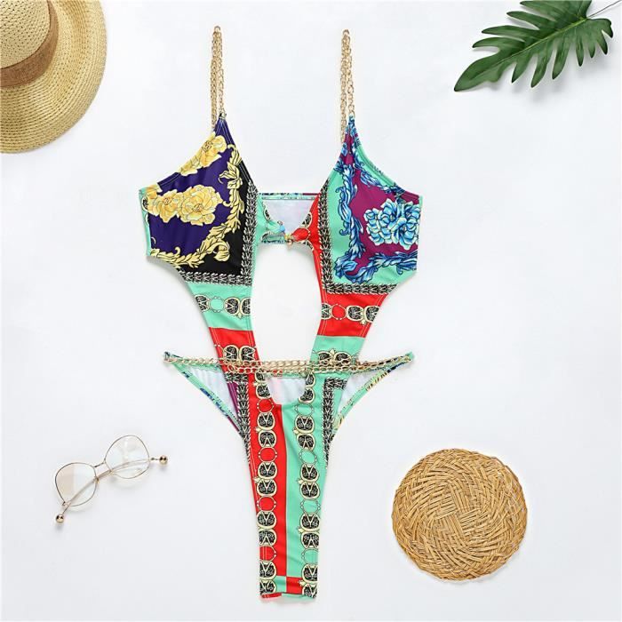 Maillot De Bain Maillot De Bain Br Silien Une Pi Ce String Sexy N On Taille Haute Bikini Bandeau