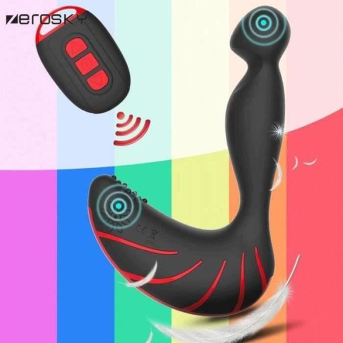 Zerosky Anal Sex Toys Pour Hommes Prostate Massage USB Charge 360