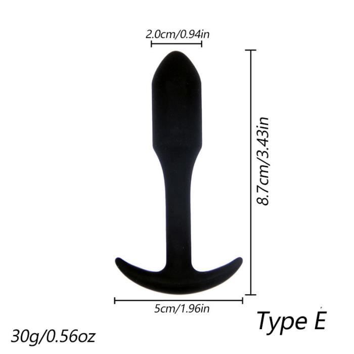 Stimulateur Plug Chapelet Type E Plug Anal En Silicone Tailles