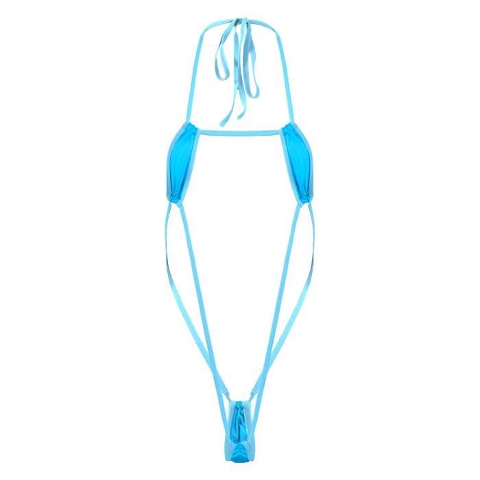 Iixpin Micro String Ficelle Sexy Femme Hot Bikini Dos Nu Bodysuit Thong