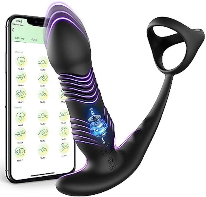 Penien Anneaux Vibrant Femme Anal Plug Vibrator Avec App T L Commande