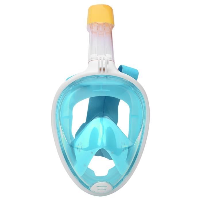 ☀ Silicone liquide tout visage sec en silicone pour adultes masque de plongée lunettes de plongée(vert L - XL)-☀GOL☀
