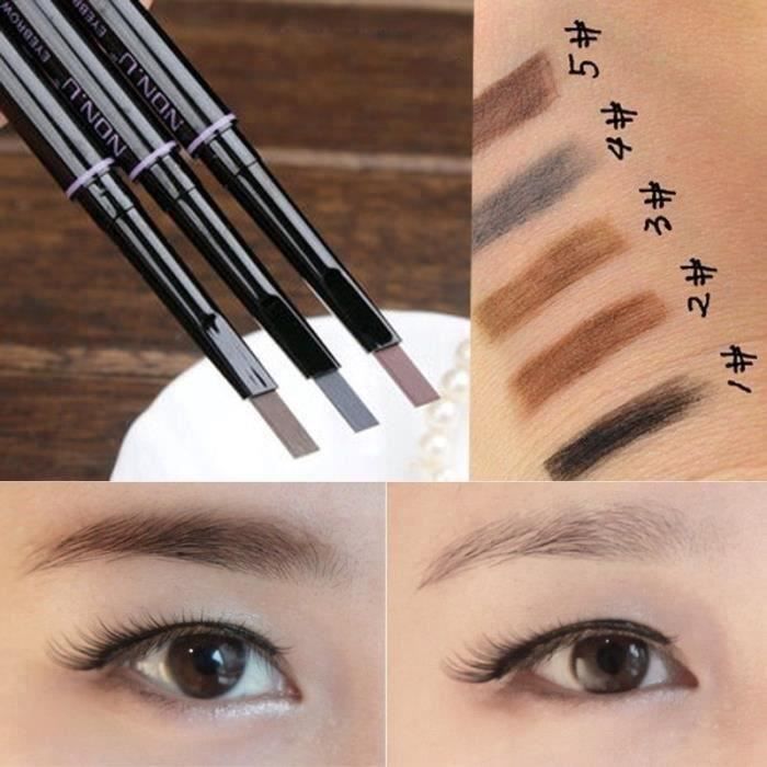 Crayon à sourcils waterproof maquillage maquillage cosmétique eye liner crayons à sourcils stylo beauté outils Café noir MMK93