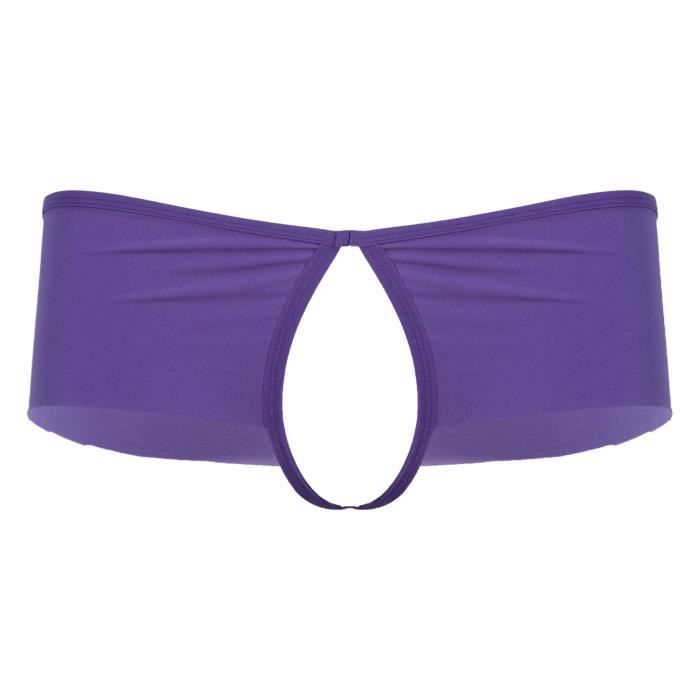 Yizyif Homme String Ouvert Sexy Boxer Taille Basse Tanga Gay Jockstrap Coquin G String M Xxl
