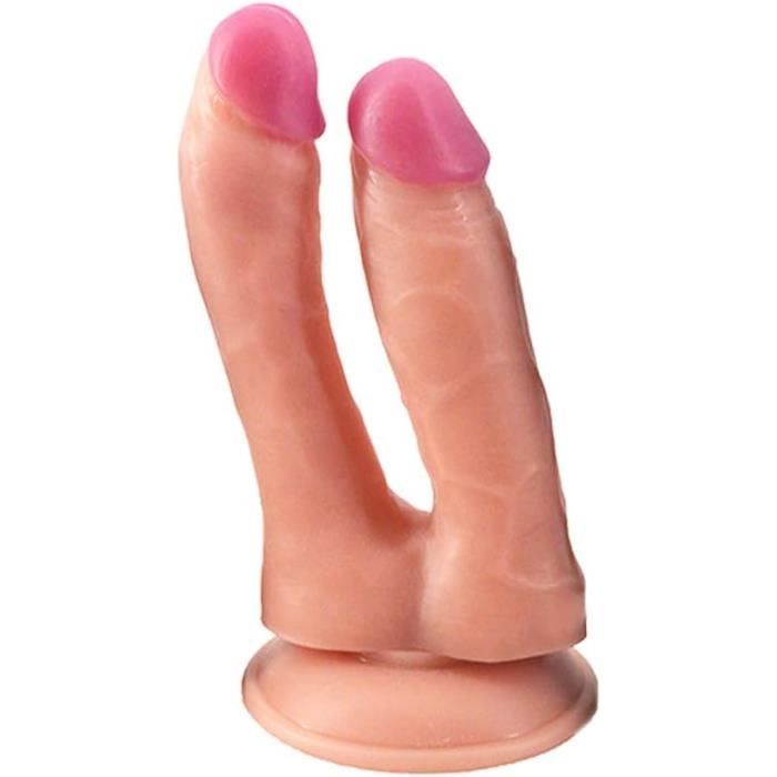 Double Tête Réaliste Gode Pénis Pour Femmes Nouveautés Sex Toy Étanche