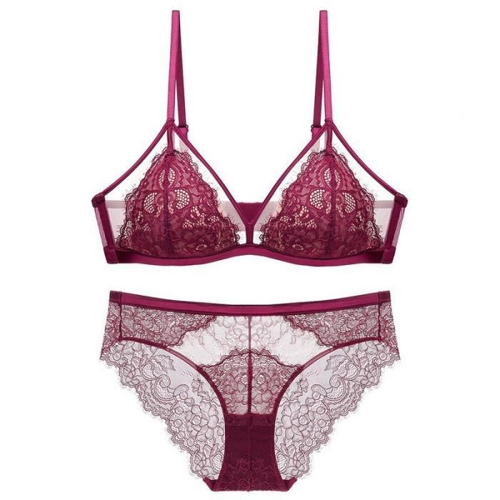 Ensemble Lingerie Femme Rassemblement Sexy Bonnets Triangulaires En