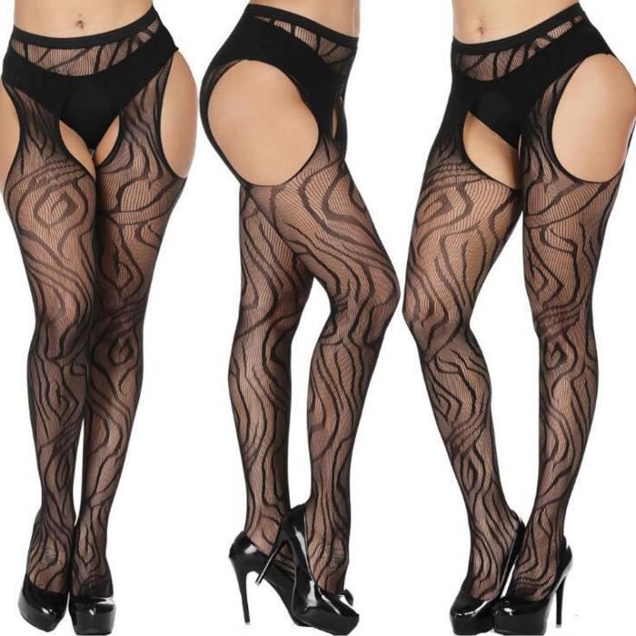 Femmes Sexy Dentelle Maille Lingerie Net Top Jarreti Re Ceinture Cuisse Bas Collants Rouge Rouge