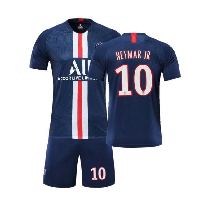 NEYMAR JR NO.10 Paris Saint-Germain 19/20 Jersey Adulte Maillots Foot et Shorts de football Homme