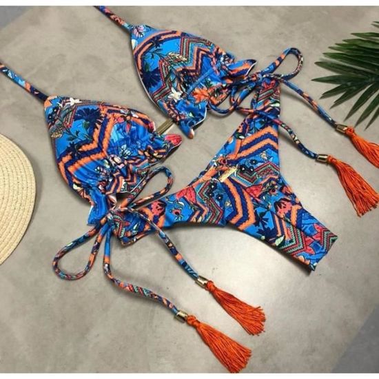 Maillot De Bain Ensemble Deux Pi Ces Br Siliennes Bikini Pour Femmes