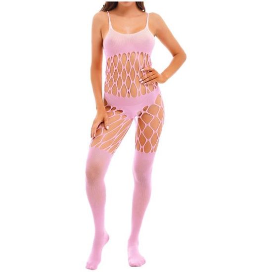 YONGHS Lingerie Sexy Femme Coquine Hot Bodystocking Résille Collant