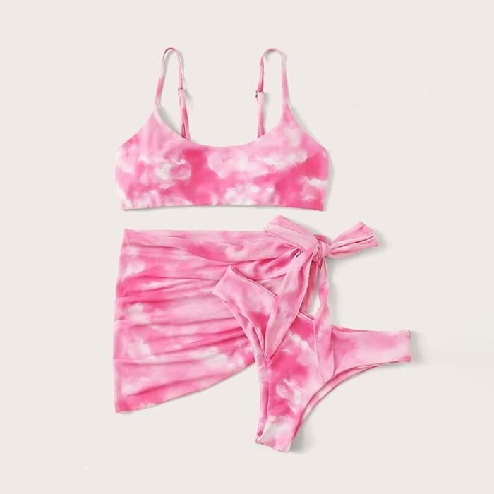 Maillot De Bain Bikini Tie Dye Pi Ces Maillot De Bain Femmes