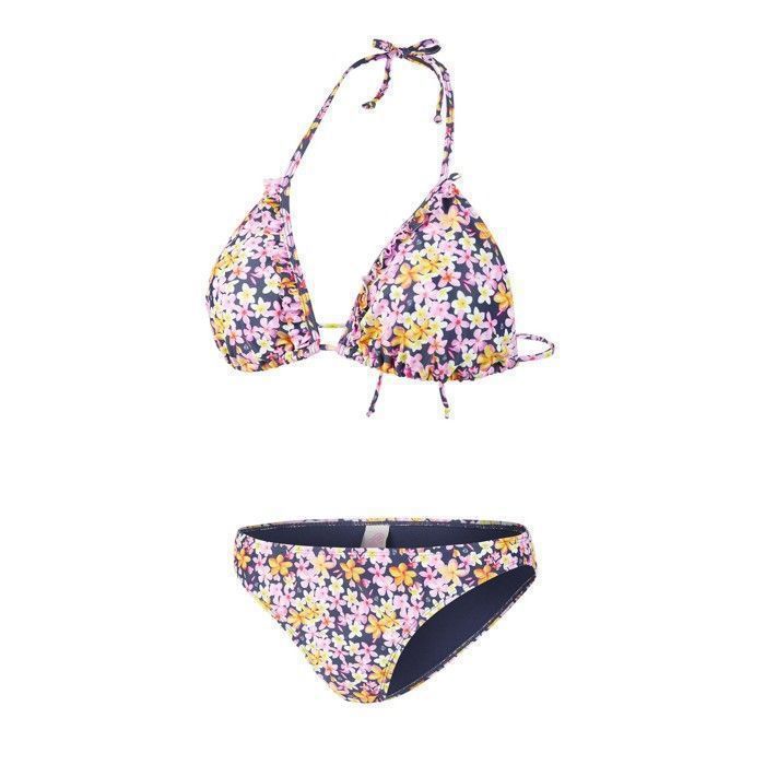 Freegun Maillot De Bain Pi Ces Bikini Microfibre Femme Bleu Cdiscount Pr T Porter