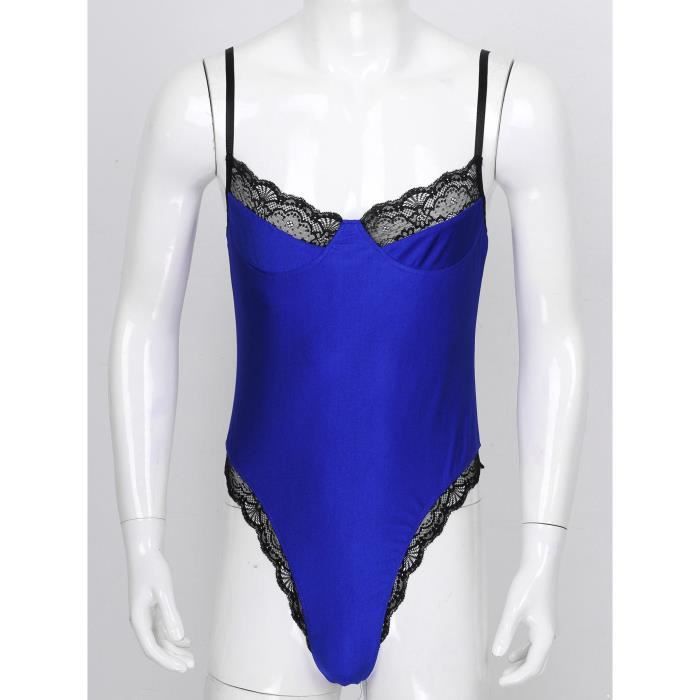 Yonghs Sissy Lingerie Homme Sexy Dentelle Bodysuit Gay Sous V Tement