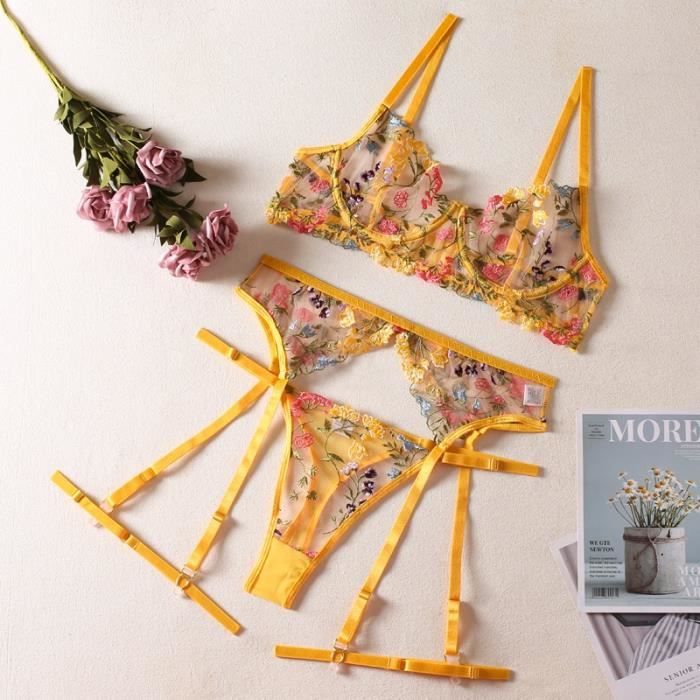 Sexy Lingerie Sous V Tements Sensuels En Dentelle Jarretelles