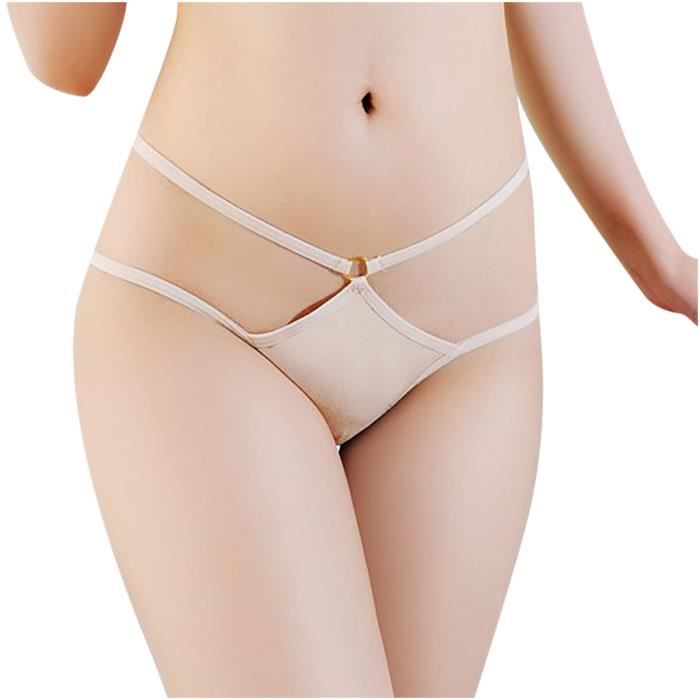 Lukcolor Lingerie Sexy Pour Femmes String Ouvert Culotte G Pantalon