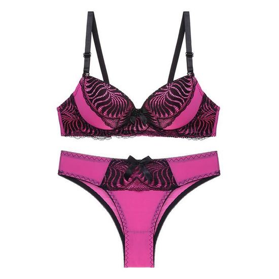 Soutien Gorge De Couleur Unie En Dentelle Franges Lingerie Sexy