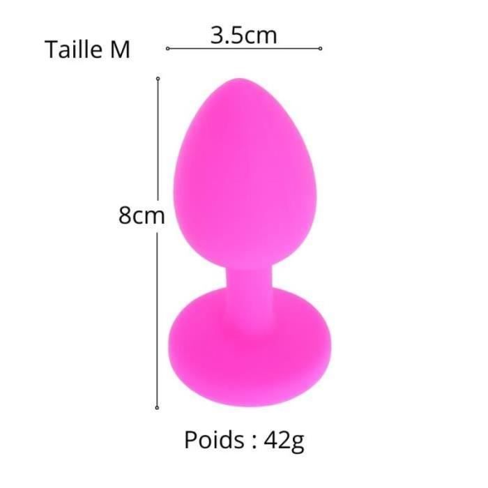 Stimulateur Plug Chapelet Plug Anal Silicone Cm Rose Sextoy