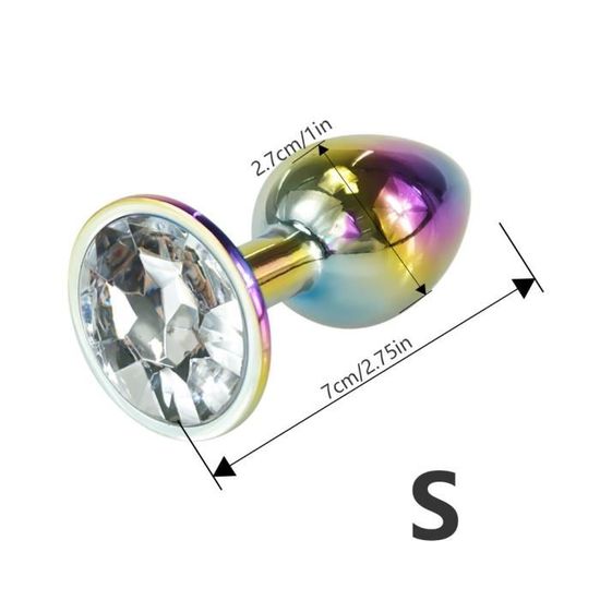 Stimulateur Plug Chapelet Transparent S Plug Anal En M Tal En