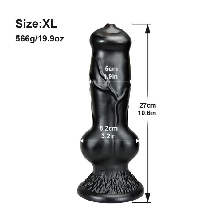 Godemiché Avec Énorme Nœud De Chien Réaliste S m l xl xxl Plug Anal