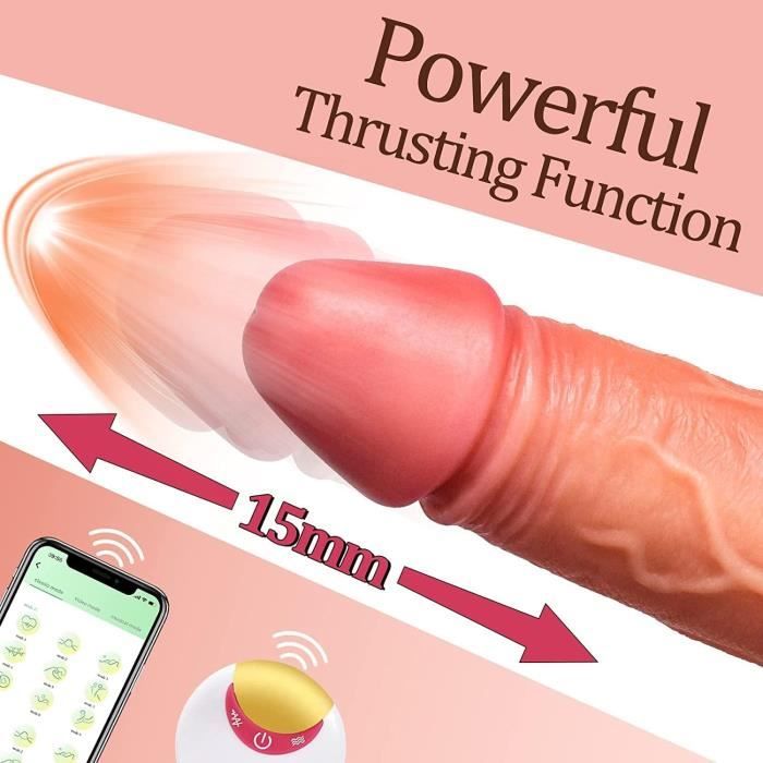 Female App Thrust Classic Dildo Vibrator Gode Réaliste Avec