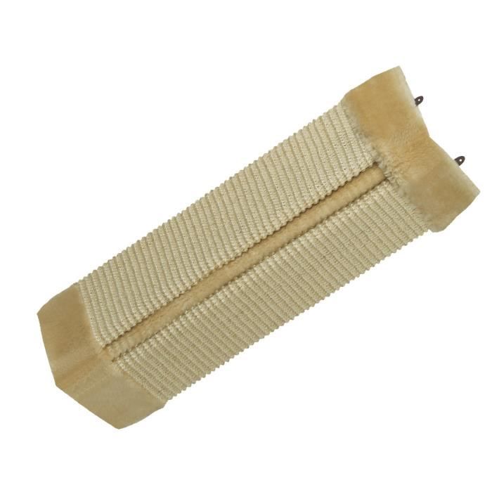 Nobby Grattoir d'Angle avec Peluche pour Chat Beige 49 x 22 cm