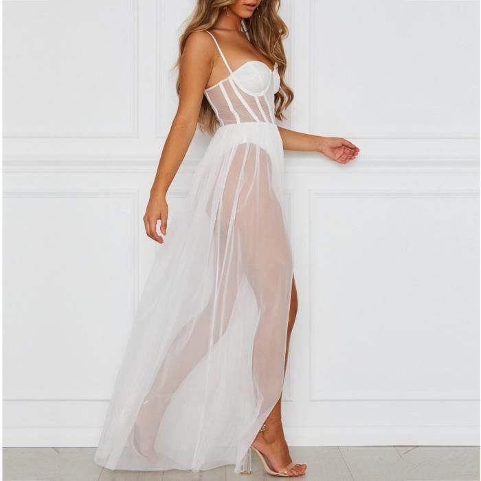 Mesdames lingerie sexy dentelle tentation chemise de nuit à bretelles
