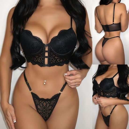 Femmes Lingerie Corset Dentelle Sans Fil Racy Mousseline V Tements De