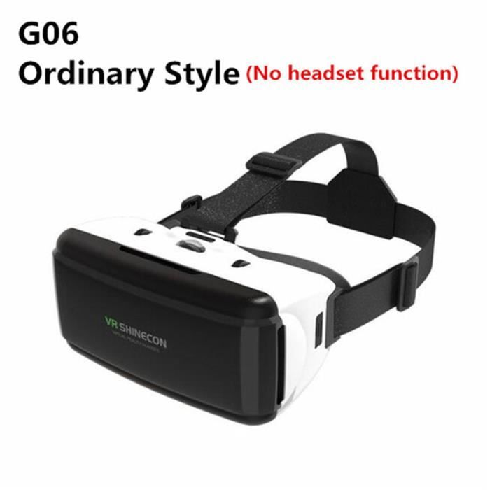 Étui à lunettes VR 3D original Casque stéréo en carton VR Google, adapté au téléphone intelligent Android IOS, commutateur Bluetooth