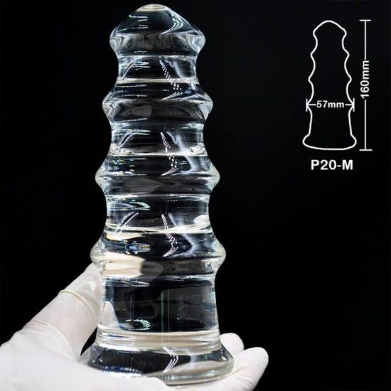 Mm Grand Verre Pyrex Anal Gode Norme Godemichet Anal Faux Gros
