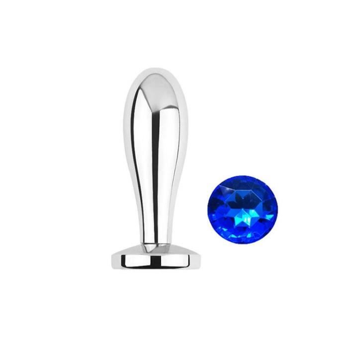 Bouchon Anal En M Tal Argent Rond En Cristal Bouchon Anal Lisse En M Tal Taille S M Bijoux