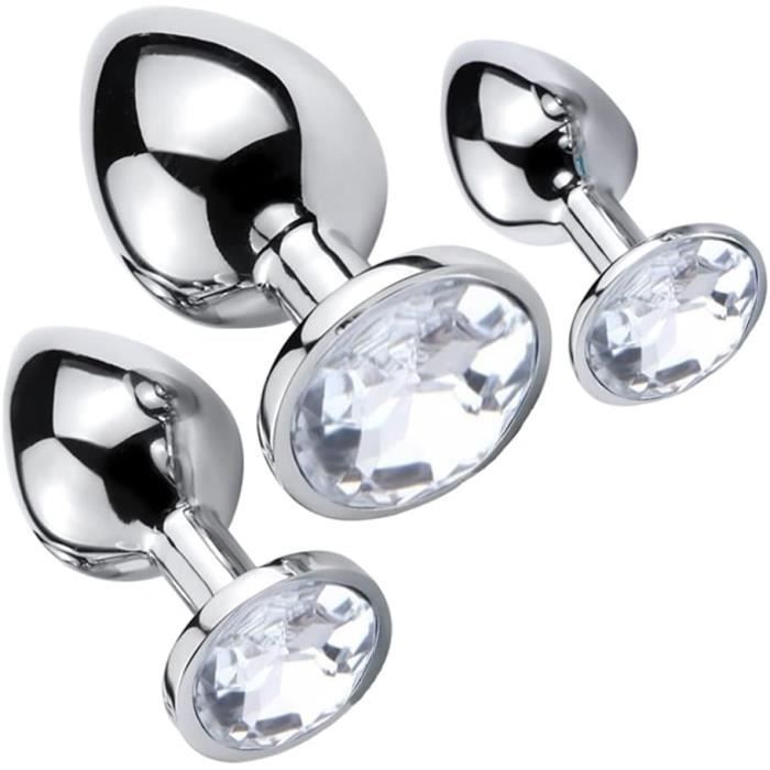 Petit Moyen Grand Plug Anal Métal Pièces Set Anal Sex Toy Buttplug Anal Butt Plug Avec