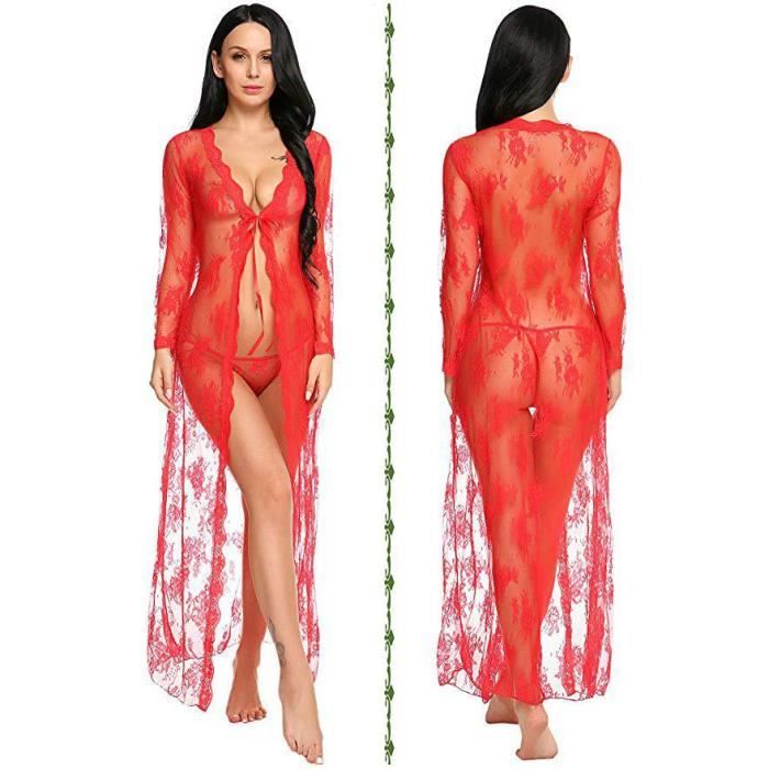 Nuisette Sexy Femme Creux D Shabill Lingerie Robe Sexy Pyjama