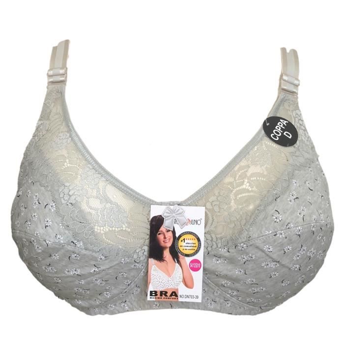 Soutien gorge 95D vert coton sans armatures petites fleurs lingerie femme Vert Cdiscount Prêt