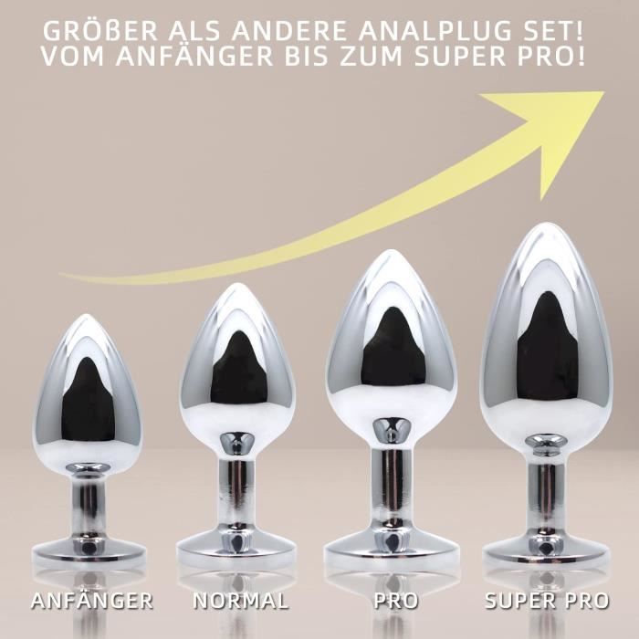 Plug Anal Butt Plug Pi Ces Ensemble De Super Grand Petit Plug Anal
