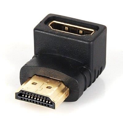 HDMI mâle vers femelle de 90 degrés à angle droit Adaptateur