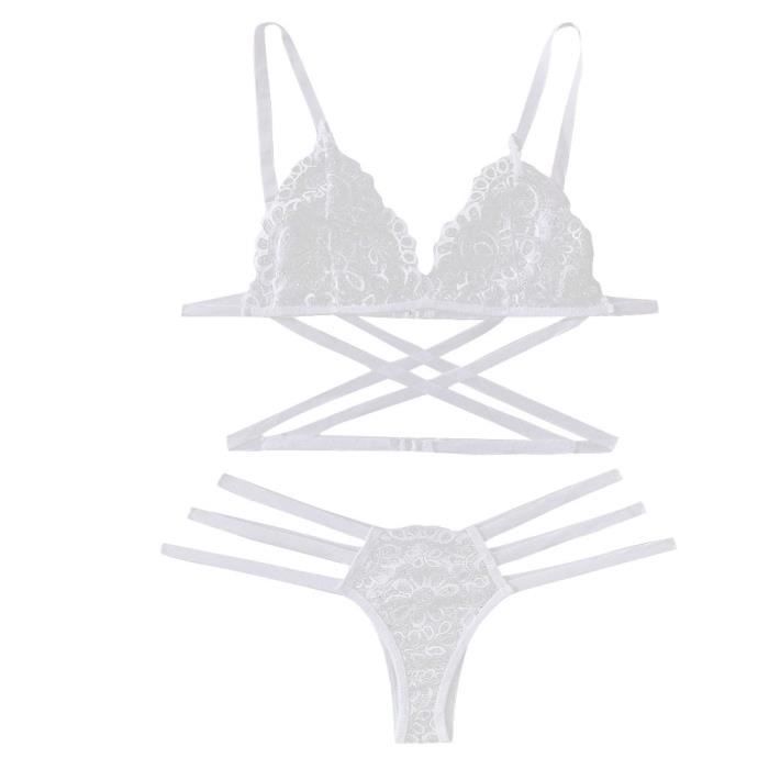Nouveau Femmes Sexy Dentelle Lingerie String Ensemble Bodydoll
