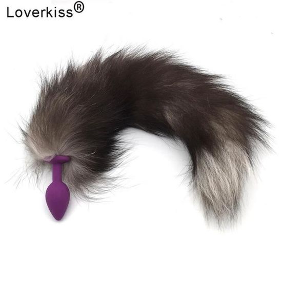 Sextoy Plug Anal En Silicone Queue De Renard Bdsm Dilatateur Anal De