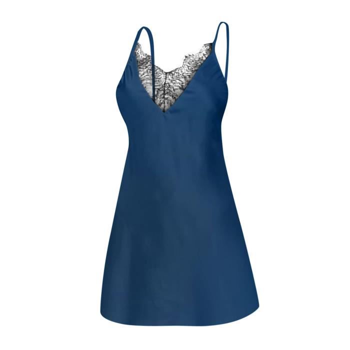 Mesdames Mode Lingerie Sexy Satin Vêtements de Nuit Confortables Sous