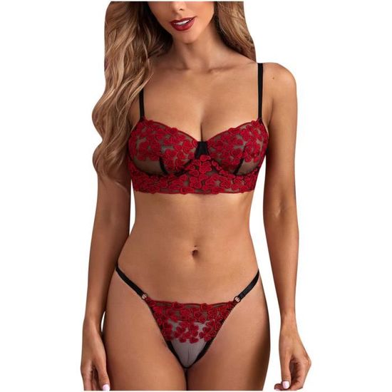 Femmes Lingerie Corset Dentelle À Armatures Racy Mousseline Vêtements