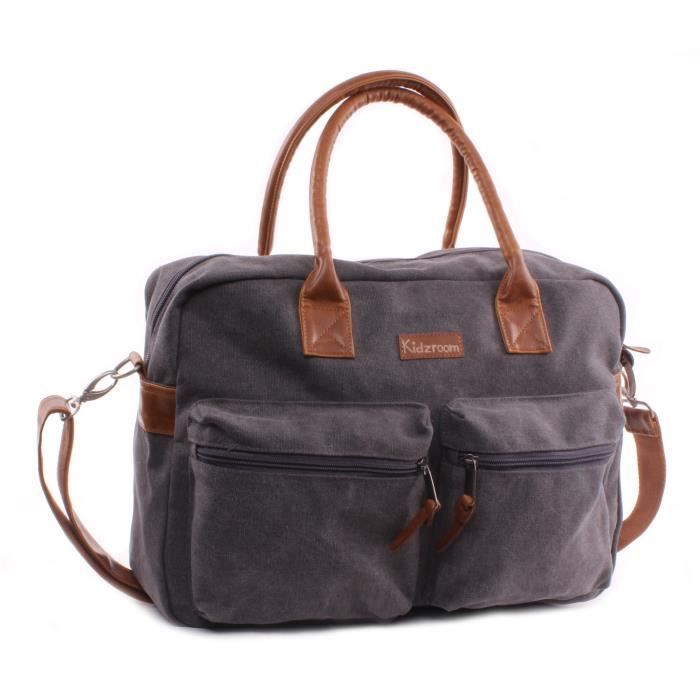 KIDZROOM Sac à Langer Vision of Love Gris