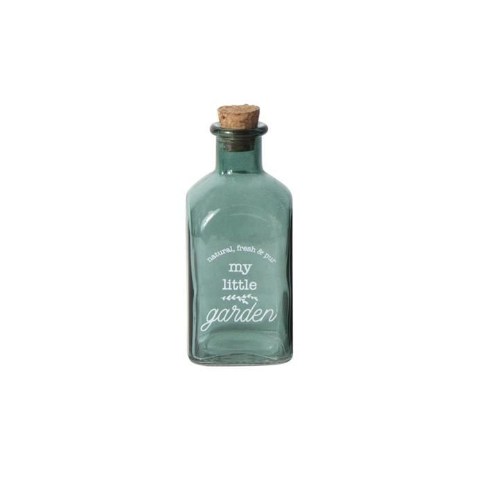Mini bouteille en verre Little Market - 130 ml - Bleu